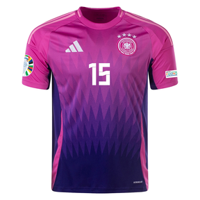 DFB 24 AUSWÄRTSTRIKOT mit Euro-Patches 15 NIKLAS SULE