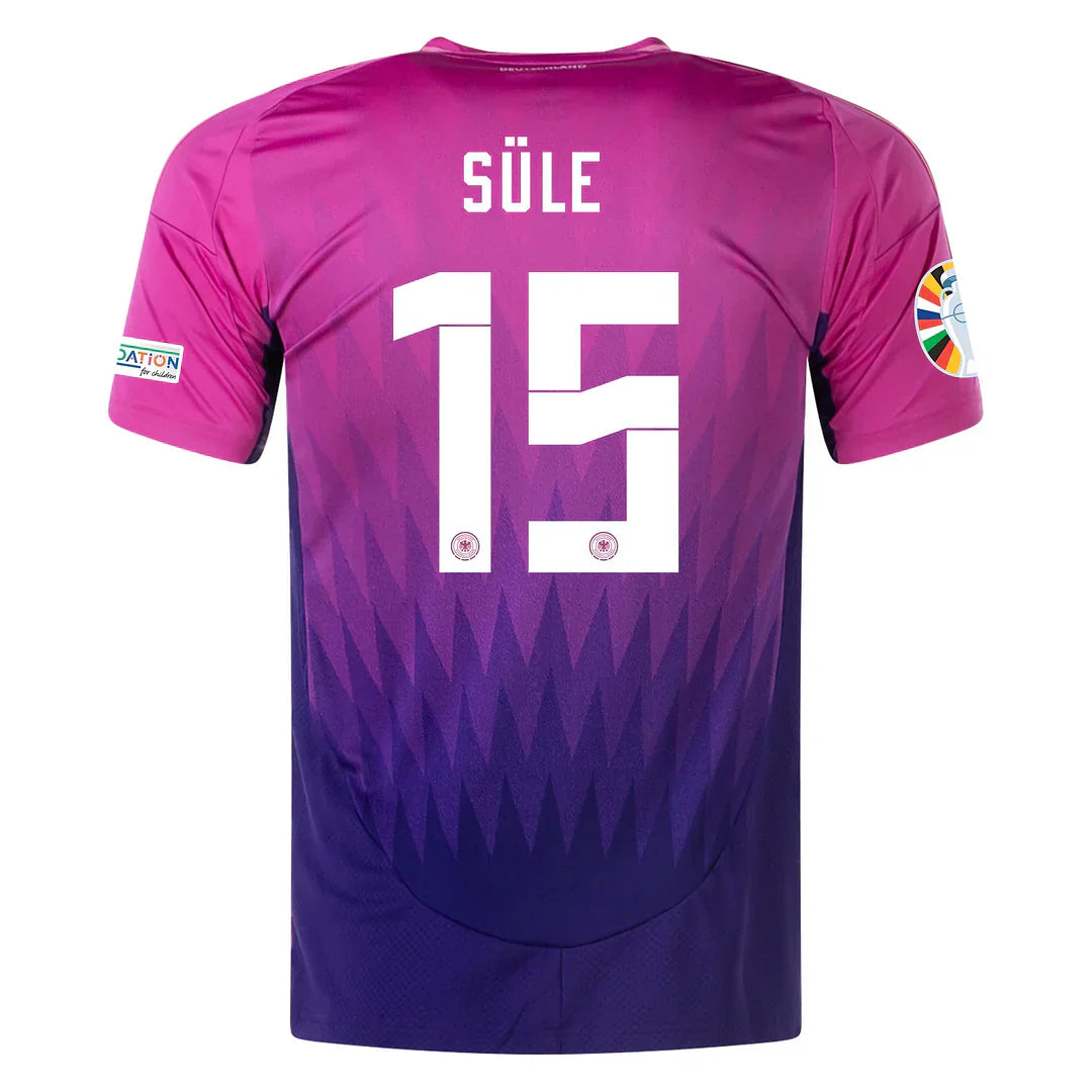 DFB 24 AUSWÄRTSTRIKOT mit Euro-Patches 15 NIKLAS SULE