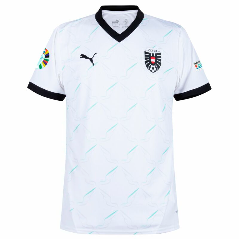 Österreich 2024 Auswärtstrikot Herren mit Euro-Patches